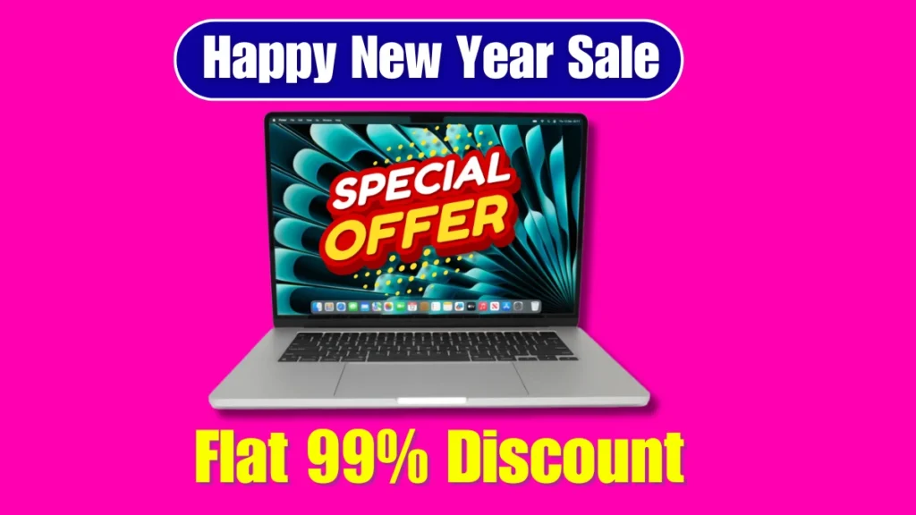 Flat 99 Discount on MacBook Air M2 Happy New Year Sale